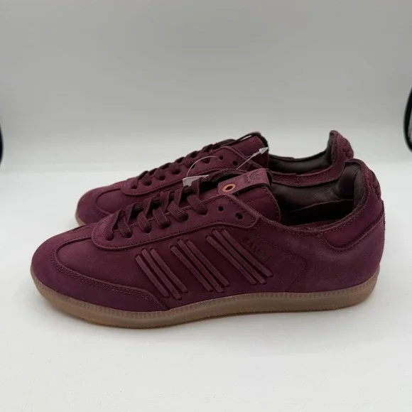 Adidas Samba Deep Hue Pack Shoes Womens 7.5 Burgundy/Maroon Gum Sneakers BY2834 - Picture 6 of 15